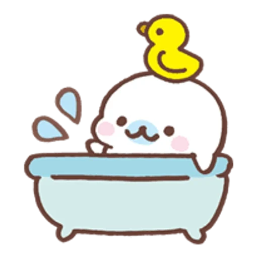 🛁 Стикер «Mamegoma» для Telegram