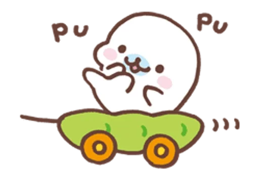 🚗 Стикер «Mamegoma» для Telegram