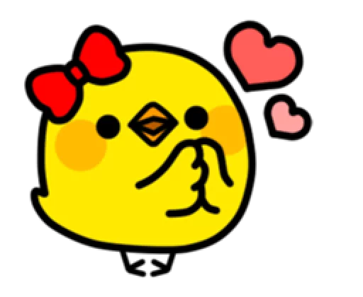 ❤ Стикер «Mame Piyo» для Telegram