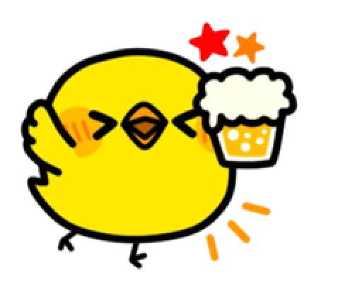 🍺 Стикер «Mame Piyo» для Telegram