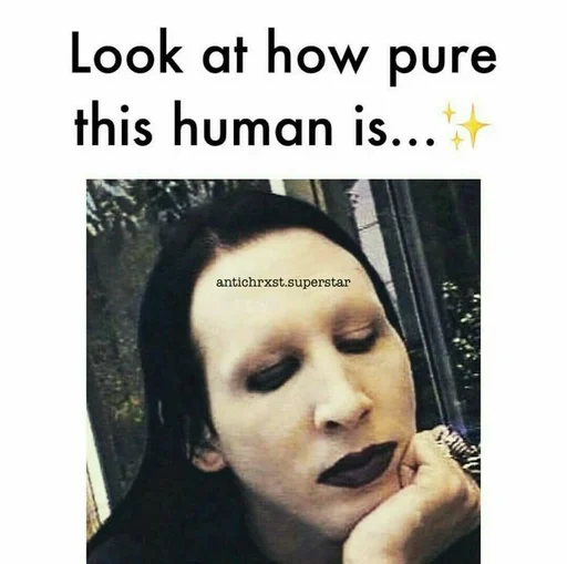 🙂 Стикер «M.Manson» для Telegram