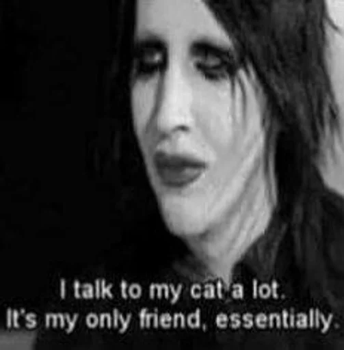 😿 Стикер «M.Manson» для Telegram