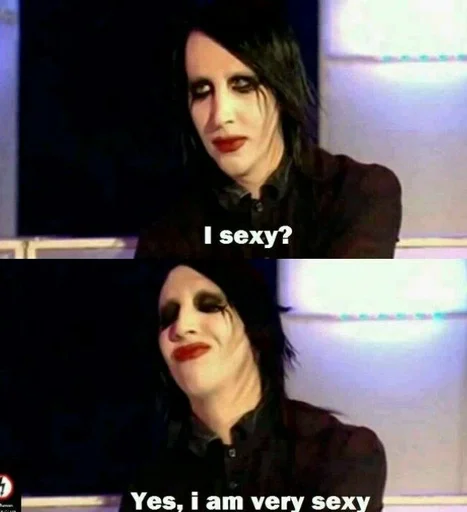 🥵 Стикер «M.Manson» для Telegram
