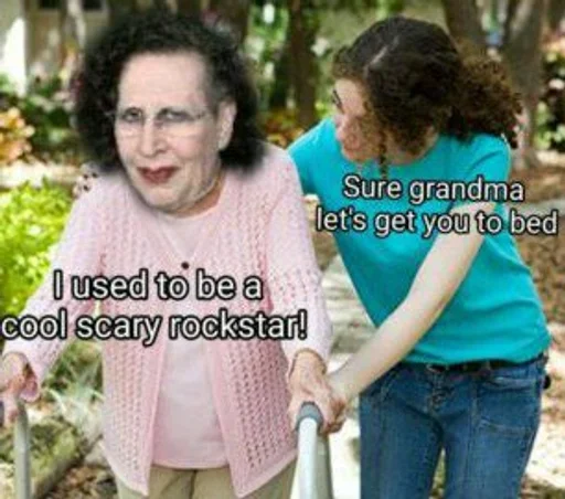 👵 Стикер «M.Manson» для Telegram