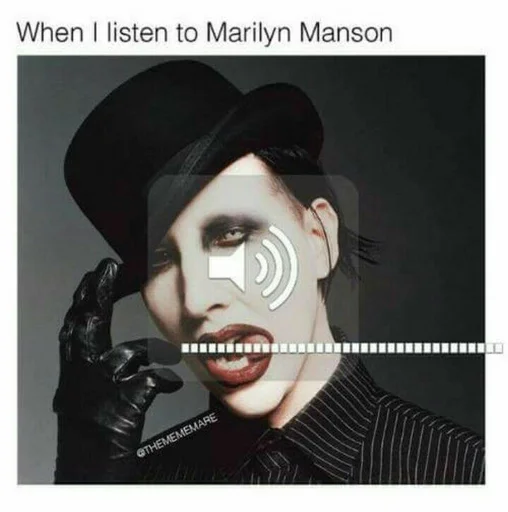 🔊 Стикер «M.Manson» для Telegram