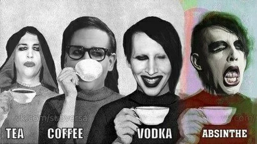 🥛 Стикер «M.Manson» для Telegram