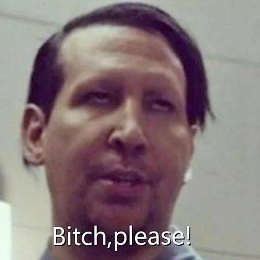 😒 Стикер «M.Manson» для Telegram