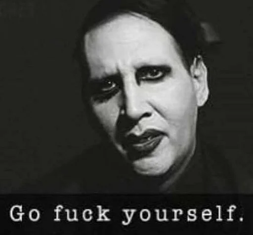 🤭 Стикер «M.Manson» для Telegram