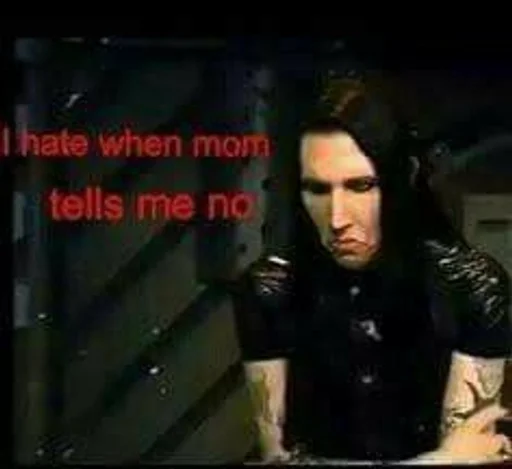 👿 Стикер «M.Manson» для Telegram