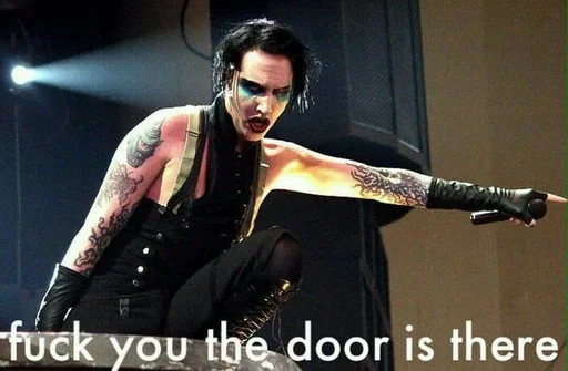 🚪 Стикер «M.Manson» для Telegram