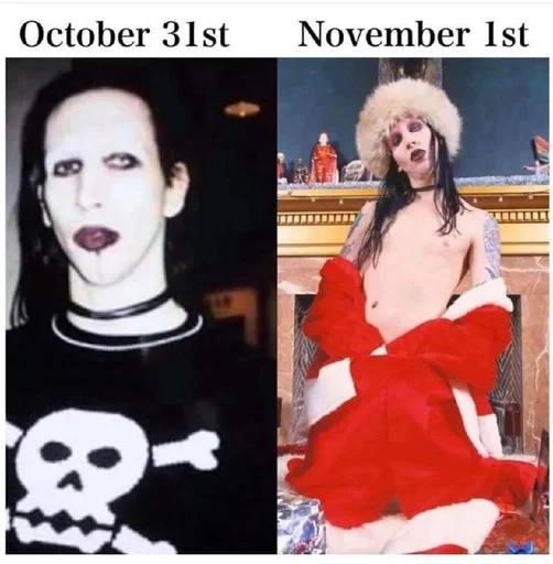 🎄 Стикер «M.Manson» для Telegram