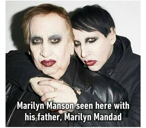 👄 Стикер «M.Manson» для Telegram
