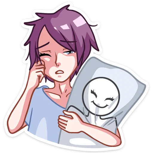 😴 Стикер «Мамору» для Telegram