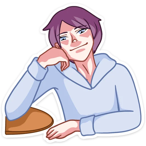 🥴 Стикер «Мамору» для Telegram