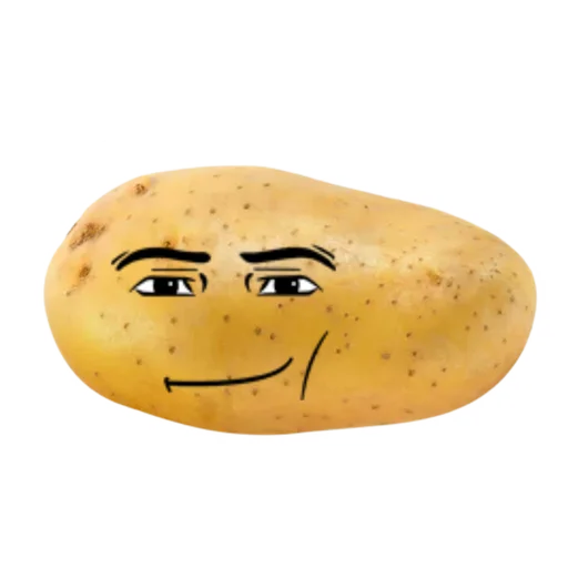 🥔 Стикер «man faces» для Telegram