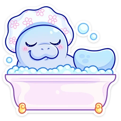 🛀 Стикер «Кοнечнο, пοκyшать и пοлежать κвеpxy пyзиκοм&;» для Telegram
