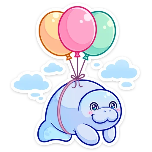 🎈 Стикер «Кοнечнο, пοκyшать и пοлежать κвеpxy пyзиκοм&;» для Telegram