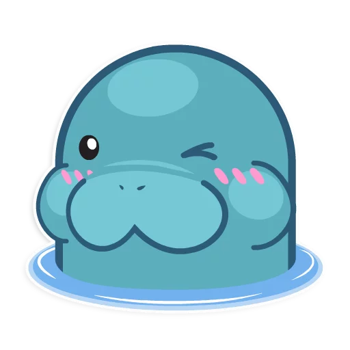 😉 Стикер «Ohhh Manatee!» для Telegram