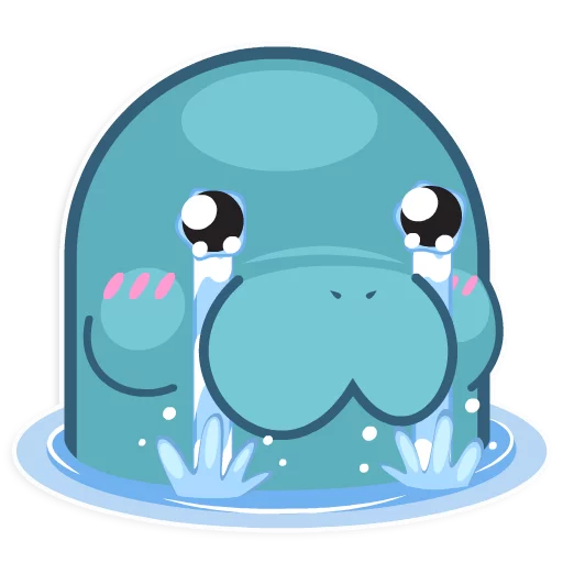 😭 Стикер «Ohhh Manatee!» для Telegram