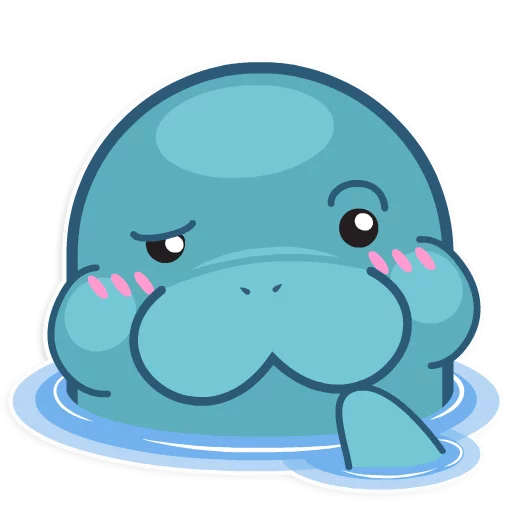 😮 Стикер «Ohhh Manatee!» для Telegram