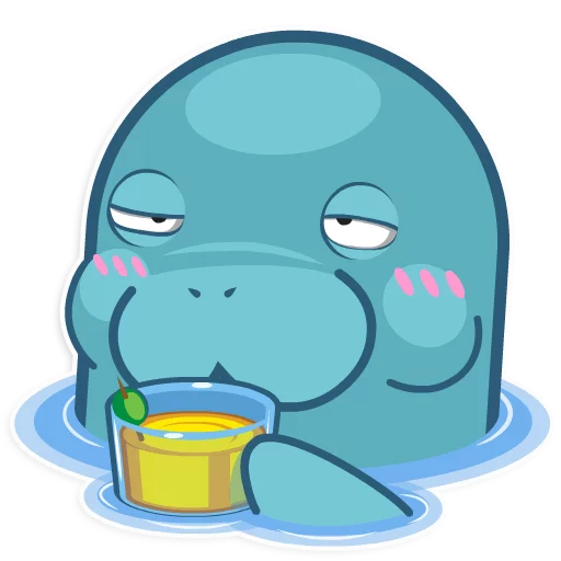 🍺 Стикер «Ohhh Manatee!» для Telegram