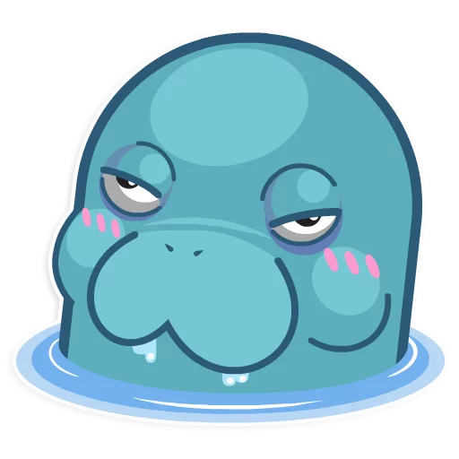 💀 Стикер «Ohhh Manatee!» для Telegram
