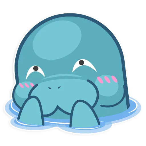 😏 Стикер «Ohhh Manatee!» для Telegram