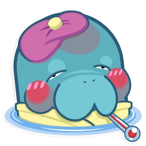 😷 Стикер «Ohhh Manatee!» для Telegram