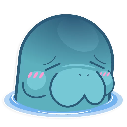 😞 Стикер «Ohhh Manatee!» для Telegram