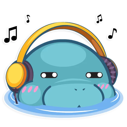🎧 Стикер «Ohhh Manatee!» для Telegram