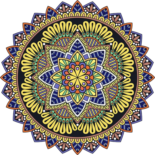 🎨 Стикер «Mandala Art» для Telegram