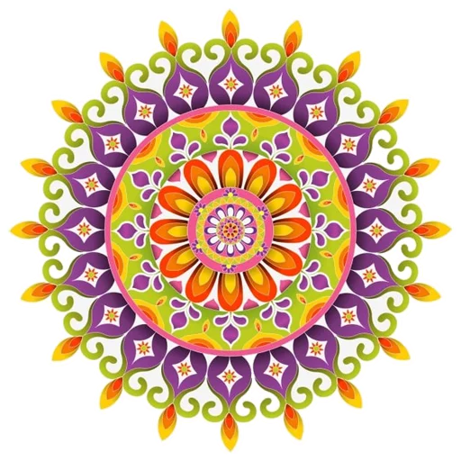 🎨 Стикер «Mandala Art» для Telegram