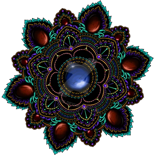 🎨 Стикер «Mandala Art» для Telegram