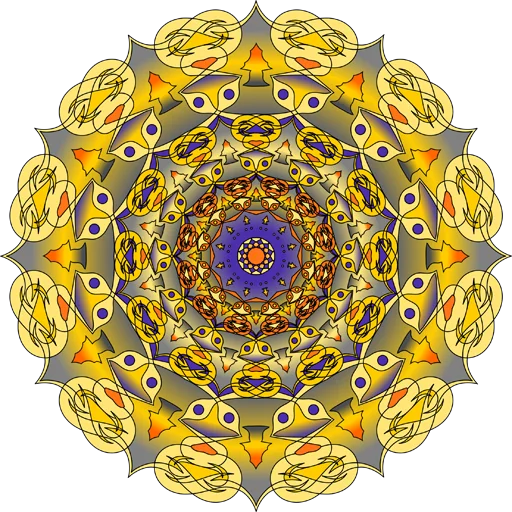 🎨 Стикер «Mandala Art» для Telegram