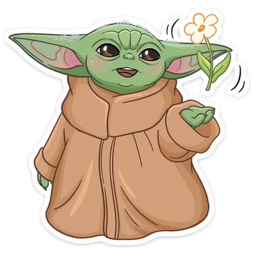 🌼 Стикер «Мандалорец Малыш» для Telegram