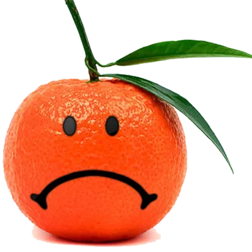 🙁 Стикер «Mandarin» для Telegram
