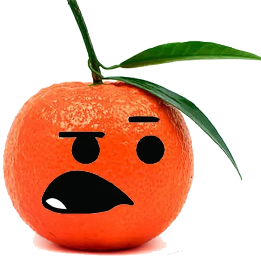 😕 Стикер «Mandarin» для Telegram