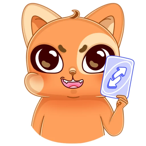 🔄 Стикер «Мандариновый кот» для Telegram