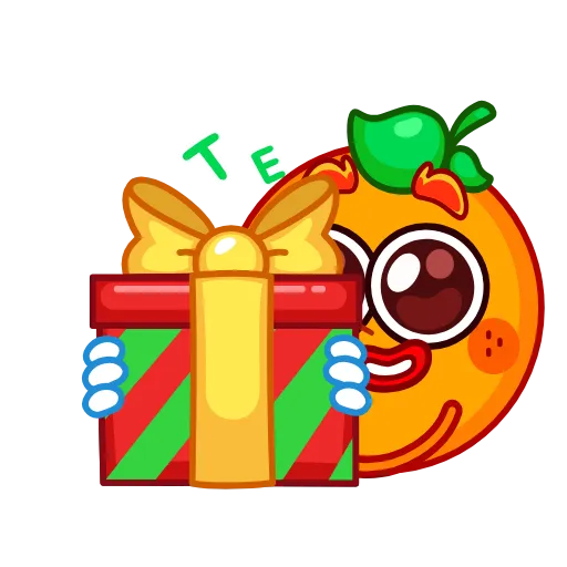 🎁 Стикер «Мандариныч» для Telegram