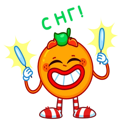🤩 Стикер «Мандариныч» для Telegram