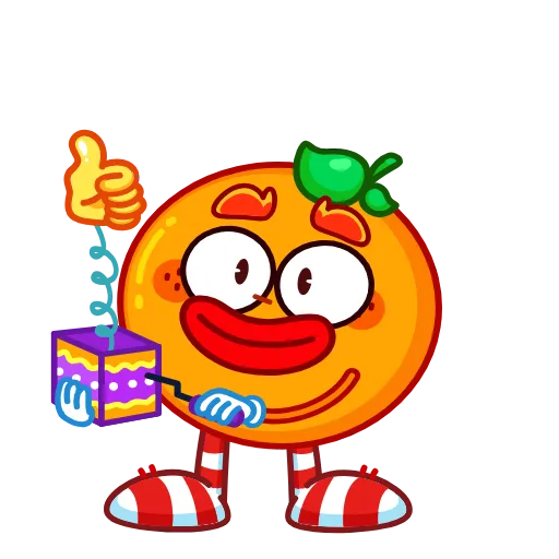 🤩 Стикер «Мандариныч» для Telegram
