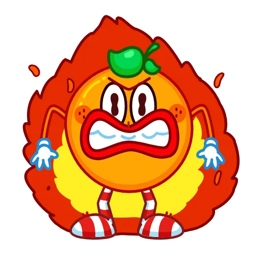 😡 Стикер «Мандариныч» для Telegram