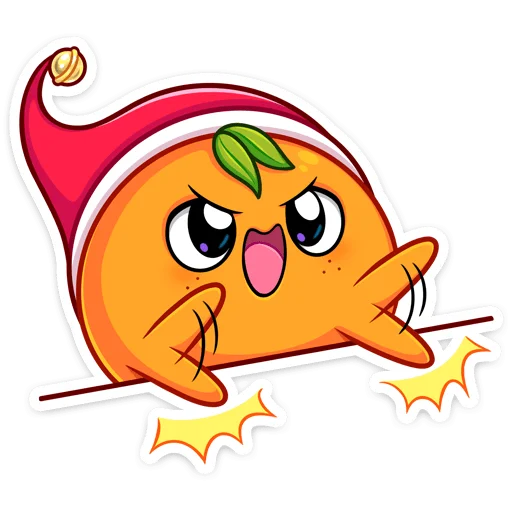 😠 Стикер «Мандаринка» для Telegram