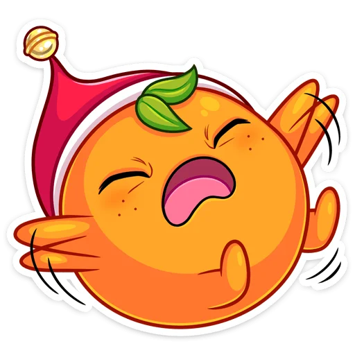 😫 Стикер «Мандаринка» для Telegram