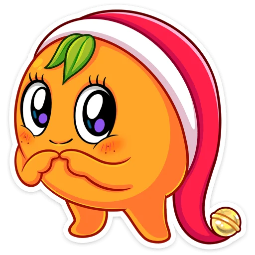 🥺 Стикер «Мандаринка» для Telegram