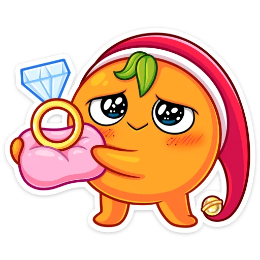 💍 Стикер «Мандаринка» для Telegram