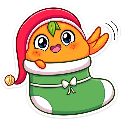 👋 Стикер «Мандаринка» для Telegram