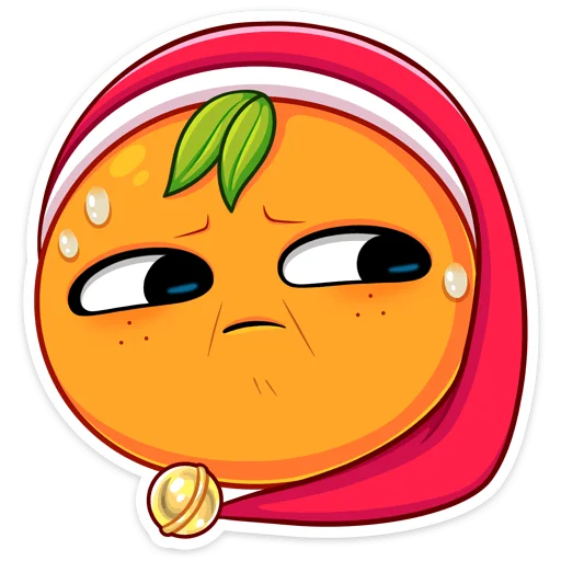 😟 Стикер «Мандаринка» для Telegram