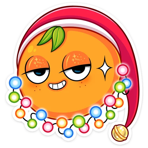 🥴 Стикер «Мандаринка» для Telegram