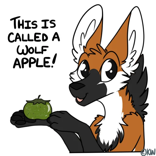 🍏 Стикер «Maned Derp» для Telegram